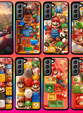 超级马里奥手机壳A56三星S25 FE s22适用S21 S23 S24 ultra note 20 A54 A35 A55 S10 A14 A15 A16 A23 A32