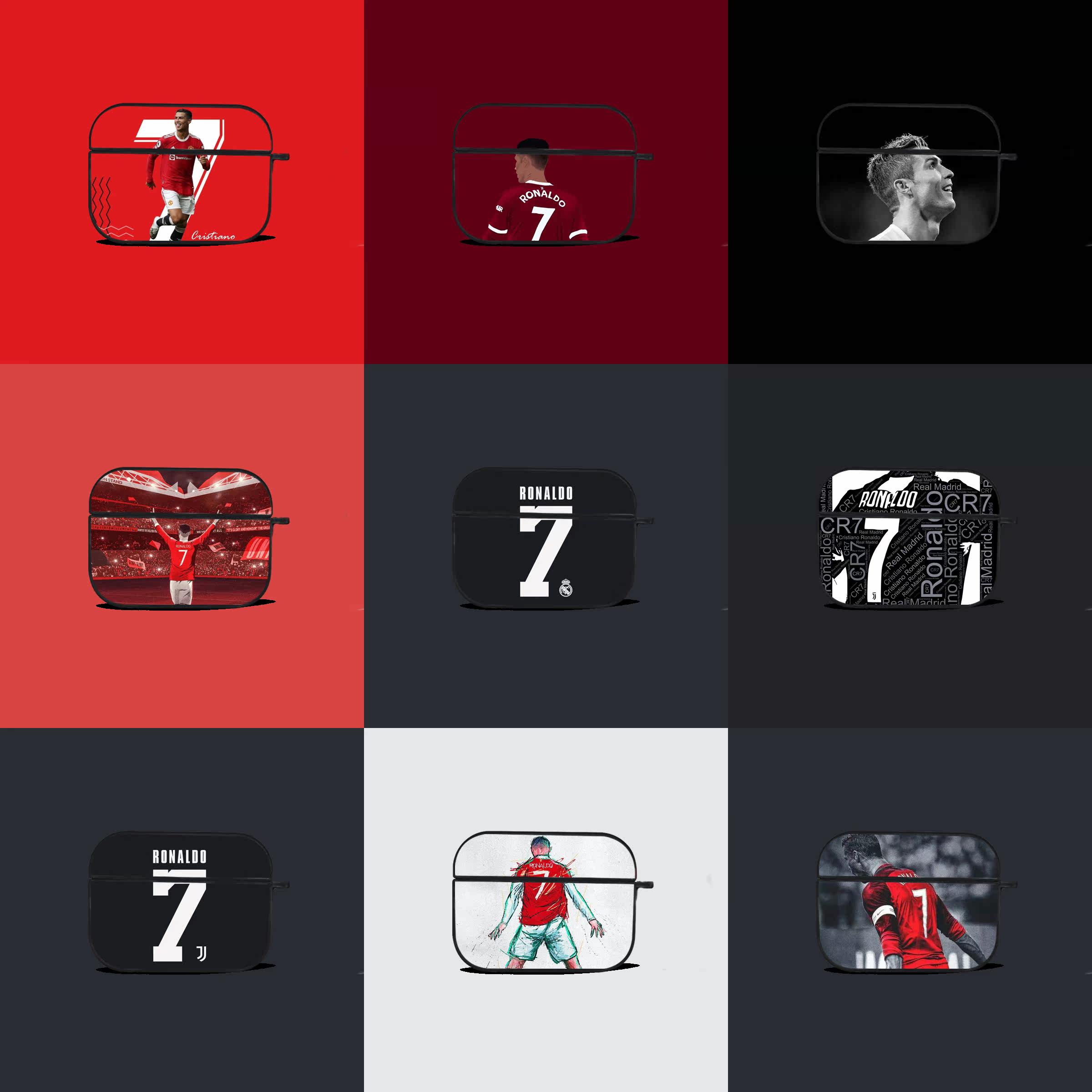 欧冠C罗足球先生7适用AirPods pro保护套壳苹果1/2/3/4代蓝牙耳机,3C数码配件,耳机保护套,淘宝优惠券,粉丝福利购,淘宝优惠卷