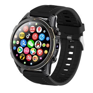 安卓系统学生青少年智能电话手表下载安装APP微信QQ抖音音乐运动功能拍照插卡通话支付宝高清心率检测NFC防水