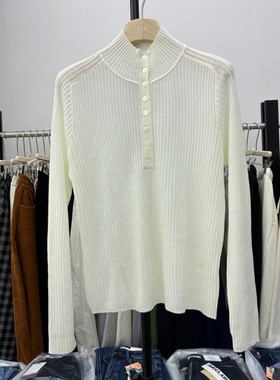 欧货2025冬百搭高领长袖绵羊毛针织衫女宽松显瘦打底毛衣0927515