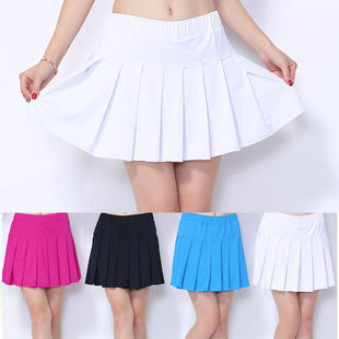Белая pleated skirt, дышащие спортивные теннисные брюки