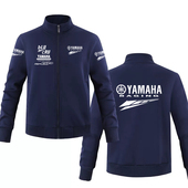 雅马哈机车赛车服工装 定制立领拉链卫衣男女摩托车骑行服定制印字