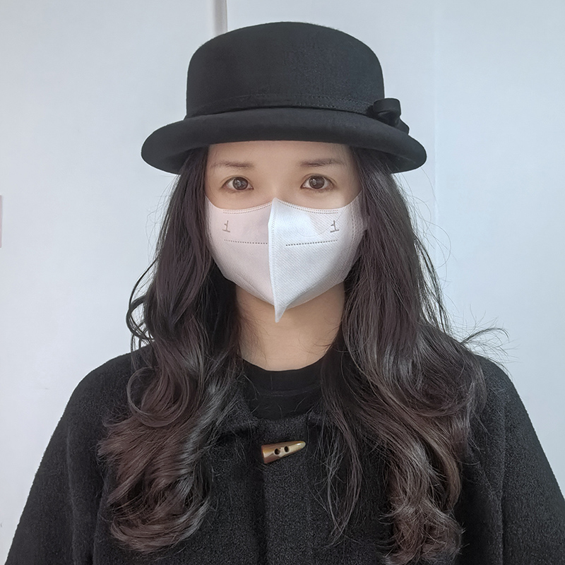 法式优雅羊毛呢礼帽女秋冬季平顶短檐盆帽日系显脸小渔夫帽子时尚