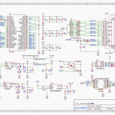 嘉立创EDA绘制原理图PCB电路板设计 封装制作 代画电路板外包