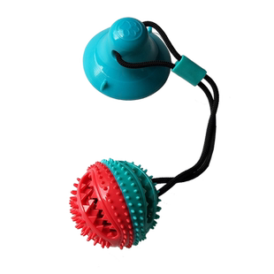 狗狗耐咬玩具宠物磨牙吸盘互动大型犬拉扯球金毛解闷吸地球漏食球