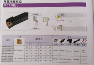 91度外圆刀菱形数控刀杆MCFNR/L2020K12/2525M12/3232P12/1616H12