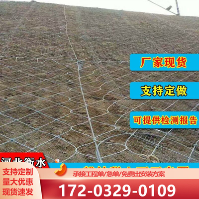 工地边坡防护网柔性主动护坡网主动防护网山体护坡网山坡护石网