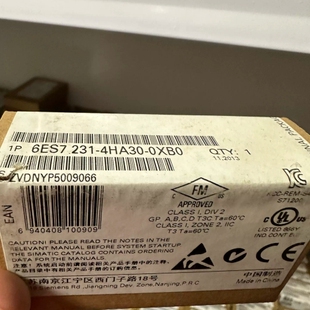 0XB0全新正品 议价西门子6ES7 231 4HA30 未拆封