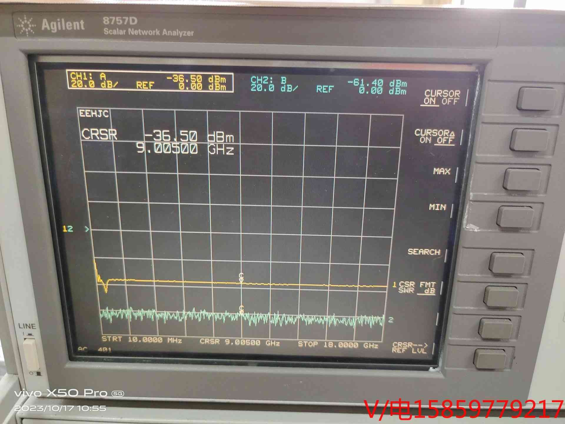 检波器HP 85025B，测试有偏差当配件出售