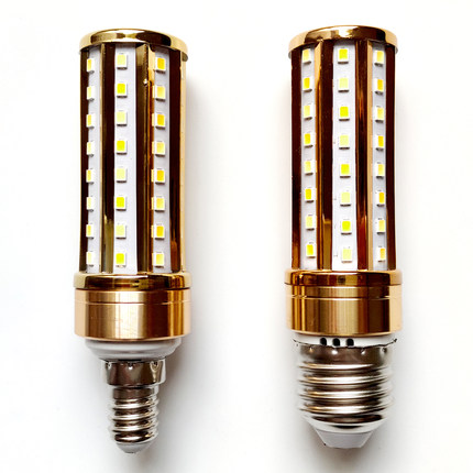 无频闪超亮led玉米灯泡E14小螺口E27家用照明三色变光吊灯光源