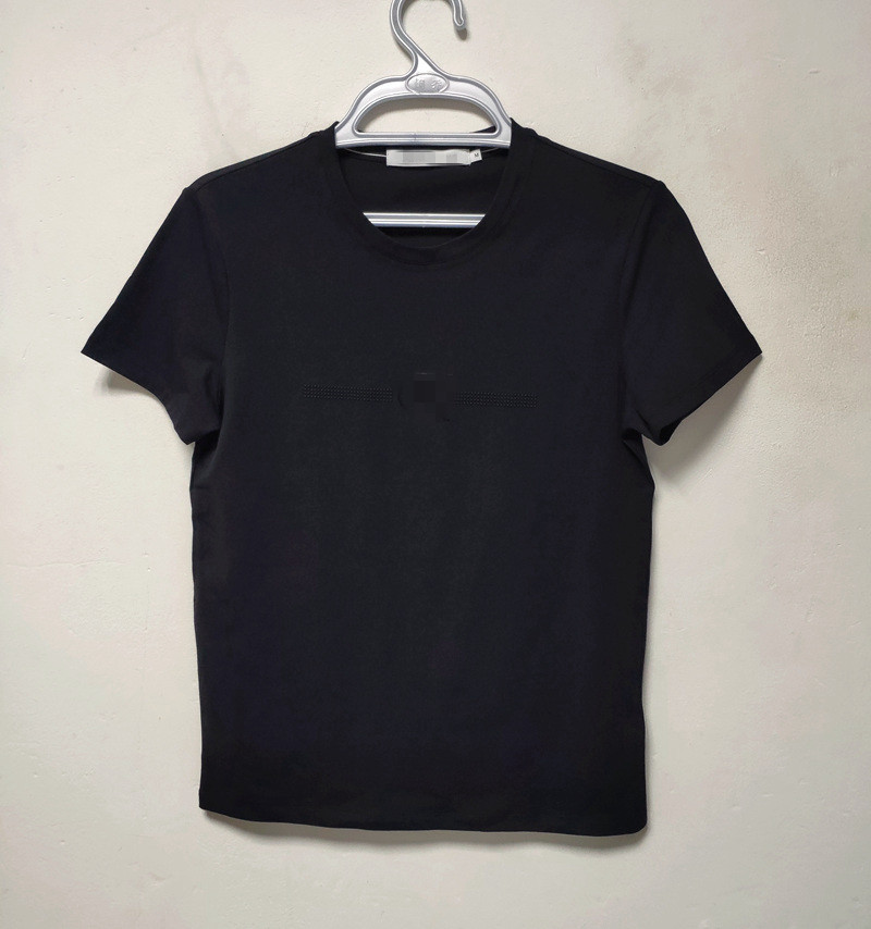 男款修身硅胶印花弹力棉T恤 款二