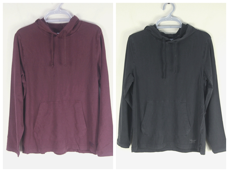 水洗纯棉长袖帽衫