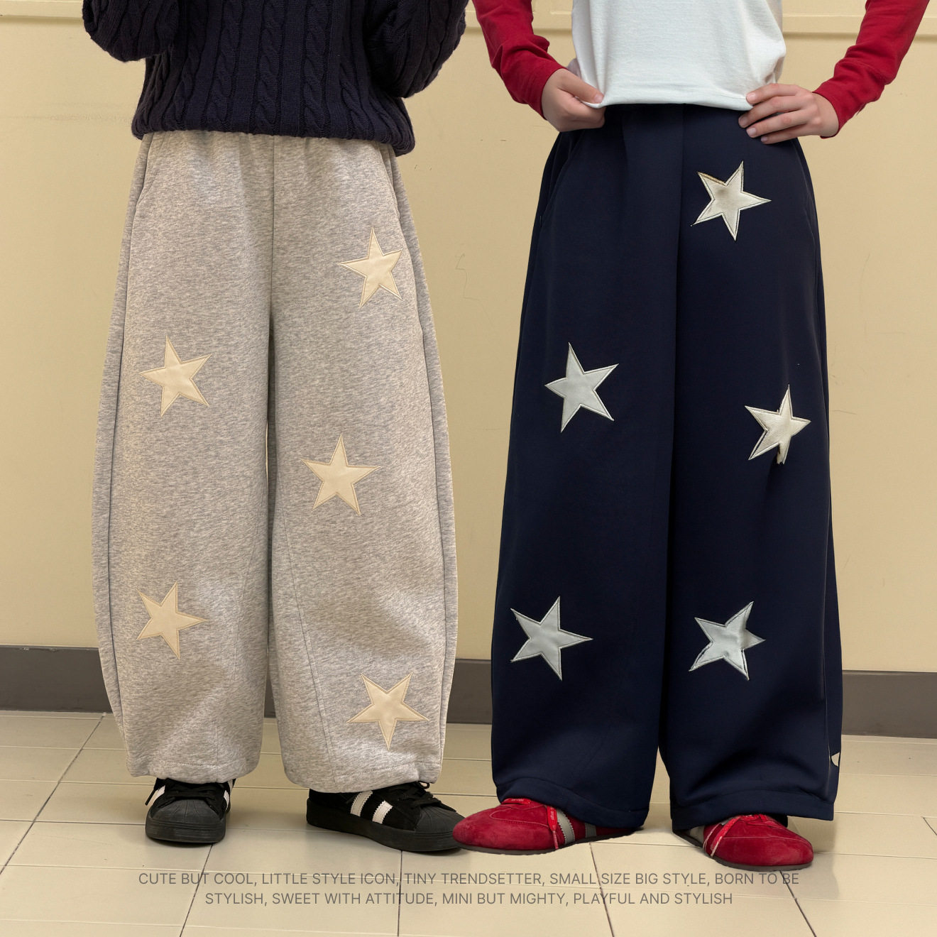 【现货】Miaxdx童装女童亲子休闲裤秋季新款亲子美式宽松运动长裤
