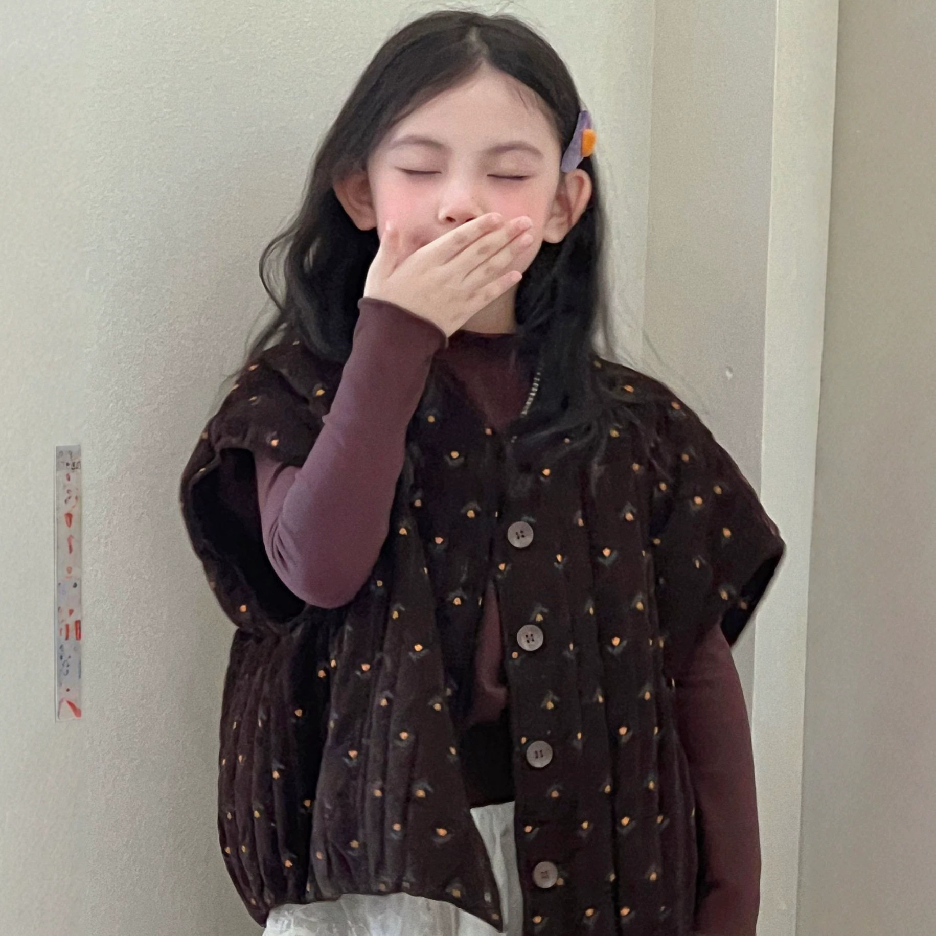 2026女童深秋冬加棉马甲新款韩系百搭休闲甜美儿童棉服源头工厂