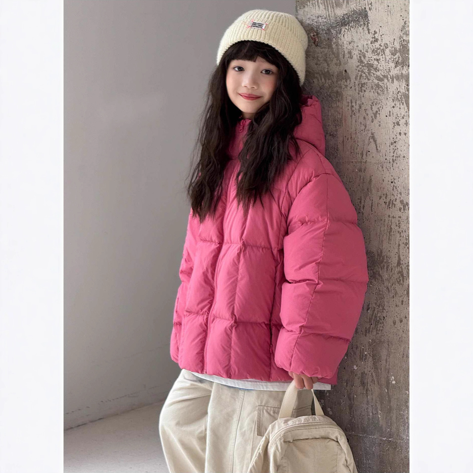 儿童羽绒服2025冬季新款男童女童中大童韩版加厚连帽90白鸭绒外套