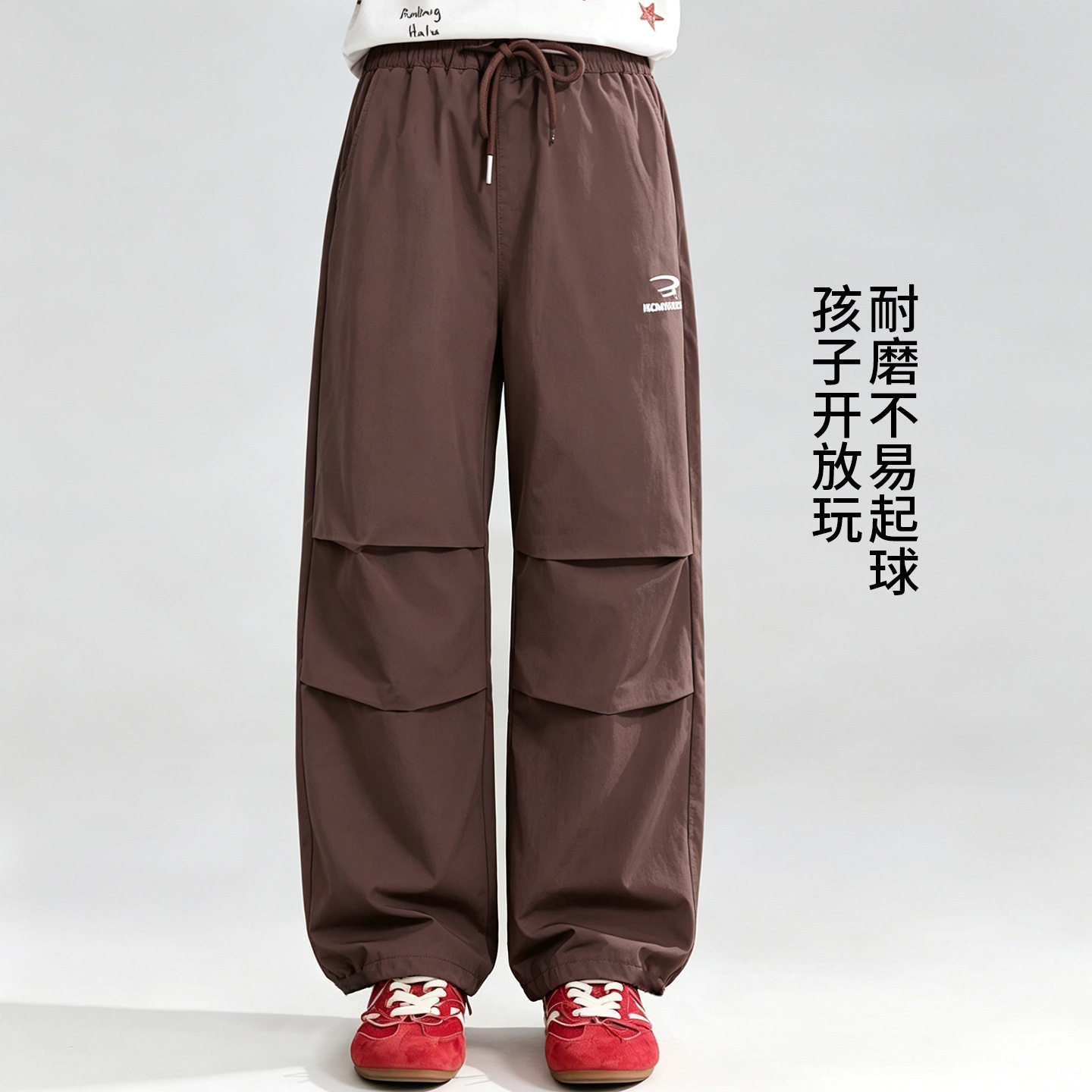 女童裤子秋装新款工装裤儿童休闲裤大童爆款伞兵裤运动裤童装