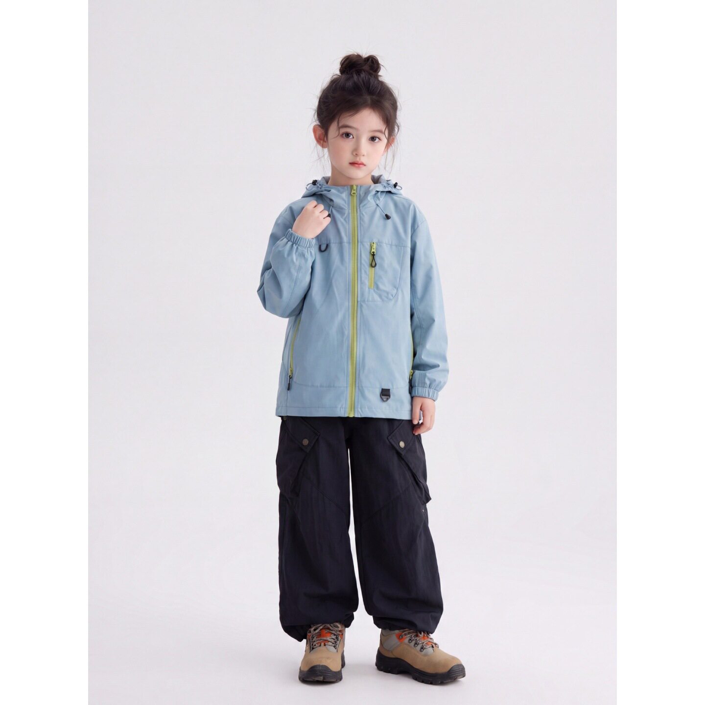 儿童巨好看冲锋衣三合一可拆卸女童秋装外套2026新款青少年防风衣