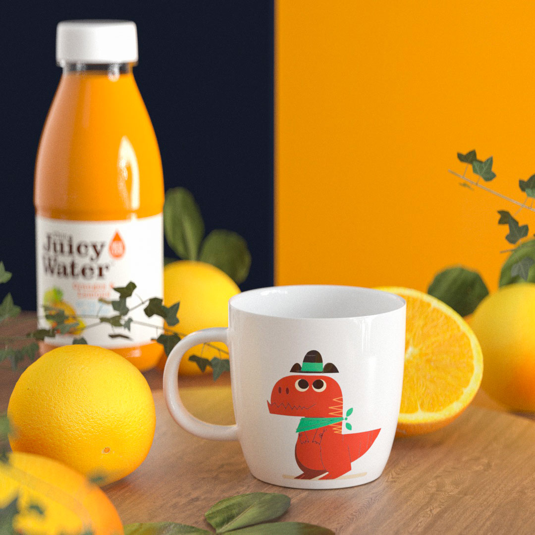 可爱卡通陶瓷马克杯320ml