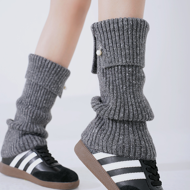 韩版饰品针织小腿堆堆袜套