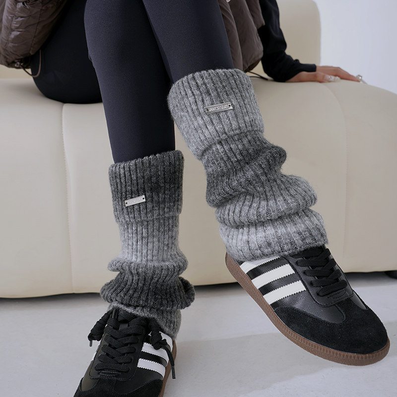 韩国东大门个性渐变色堆堆袜套