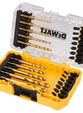 得伟DT70748T 抗冲击批头起子头金属麻花钻花24件套