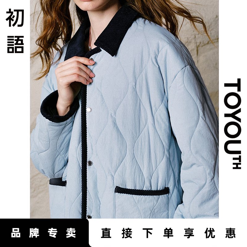 「New! 新品尝鲜」初语TOYOUTH巴恩风棉服女士翻领短外套