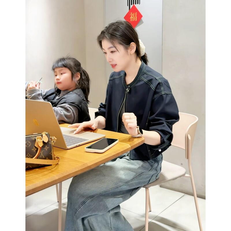 巨好看休闲棒球服外套女春装20短外套