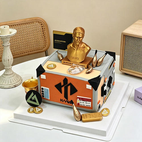 三角洲行动蛋糕装饰品摆件周边生日金条手办雕像礼物蛋糕烘焙插件