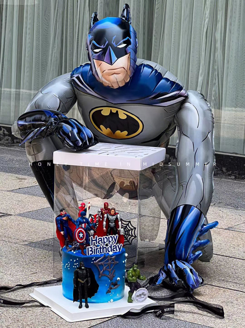 漫威蝙蝠侠蜘蛛侠钢铁侠气球