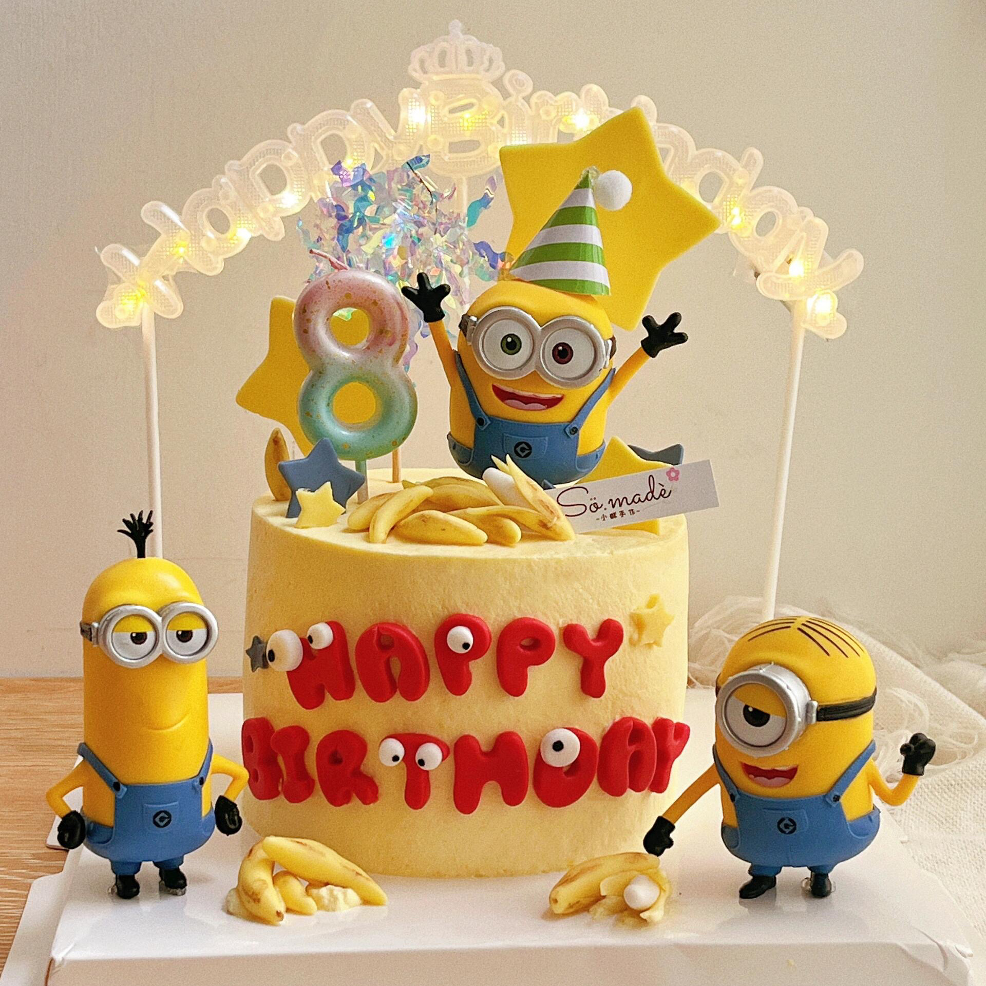 儿童生日小黄人蛋糕装饰摆件可爱卡通欢呼小黄人烘焙甜品装扮配件,节庆用品/礼品,节日装扮用品,淘宝优惠券,粉丝福利购,淘宝优惠卷