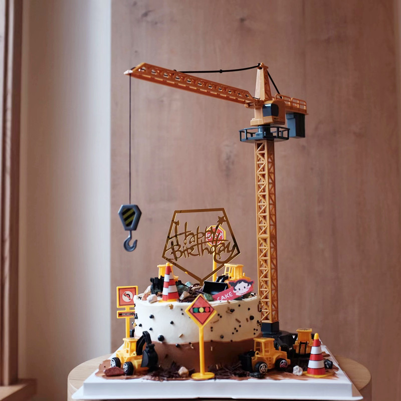 大号吊塔挖机路障工程车儿童