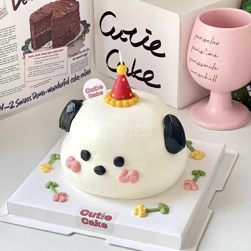 ins风韩式可爱生日帽蜡烛彩色波点小帽子派对帽生日甜品蜡烛插件