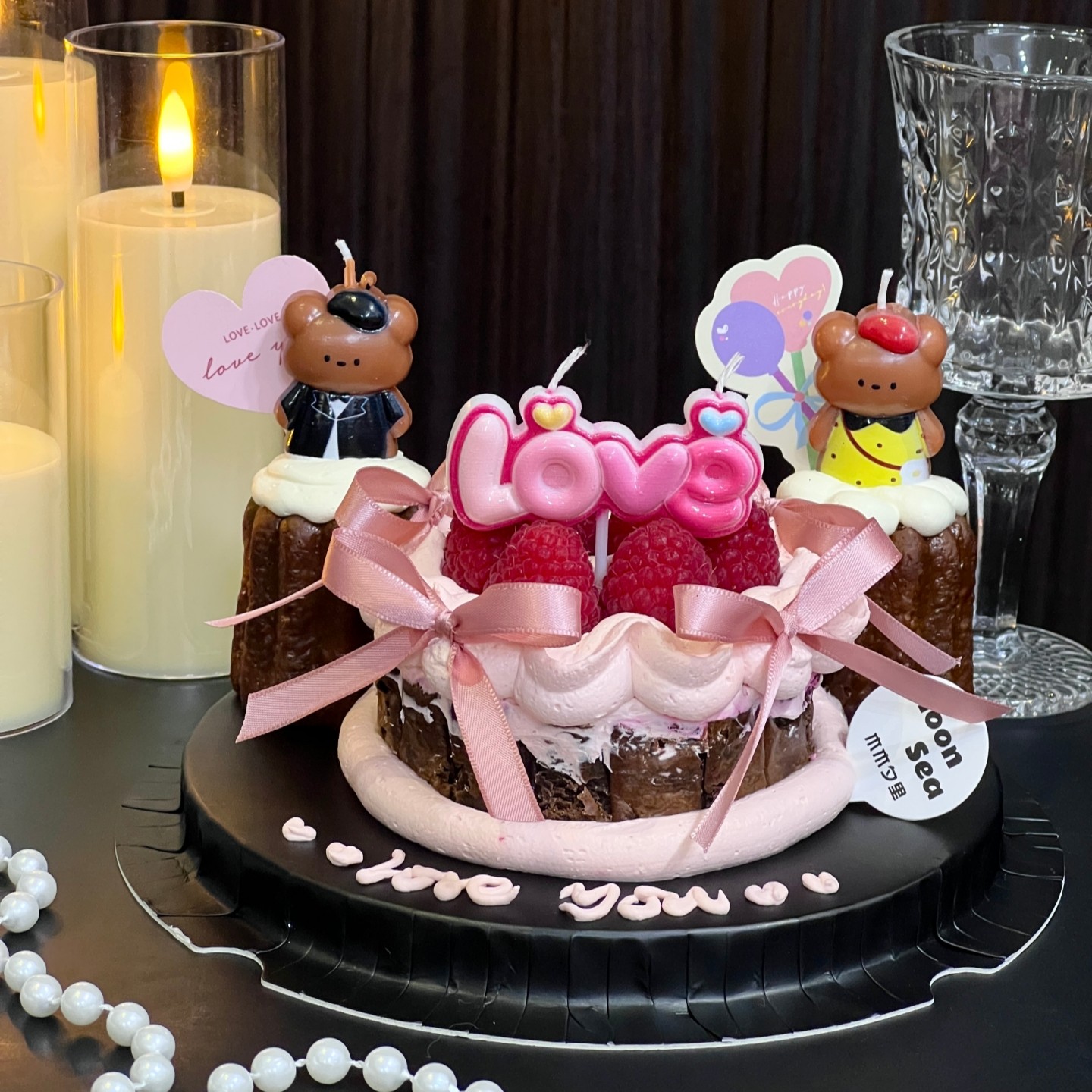 214情人节巴洛克蛋糕装饰爱心卡片插牌LOVE情侣小熊蜡烛甜品插件,节庆用品/礼品,节日装扮用品,淘宝优惠券,粉丝福利购,淘宝优惠卷