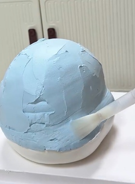 小红书同款奶油霜平头笔刷手绘毛笔软头储水画笔甜品烘焙装扮工具