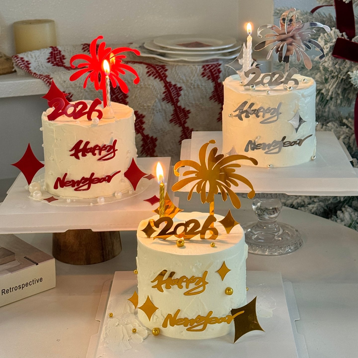 2026礼花火花亚克力蛋糕装饰新年快乐跨年元旦春节除夕烘焙插件,节庆用品/礼品,节日装扮用品,淘宝优惠券,粉丝福利购,淘宝优惠卷