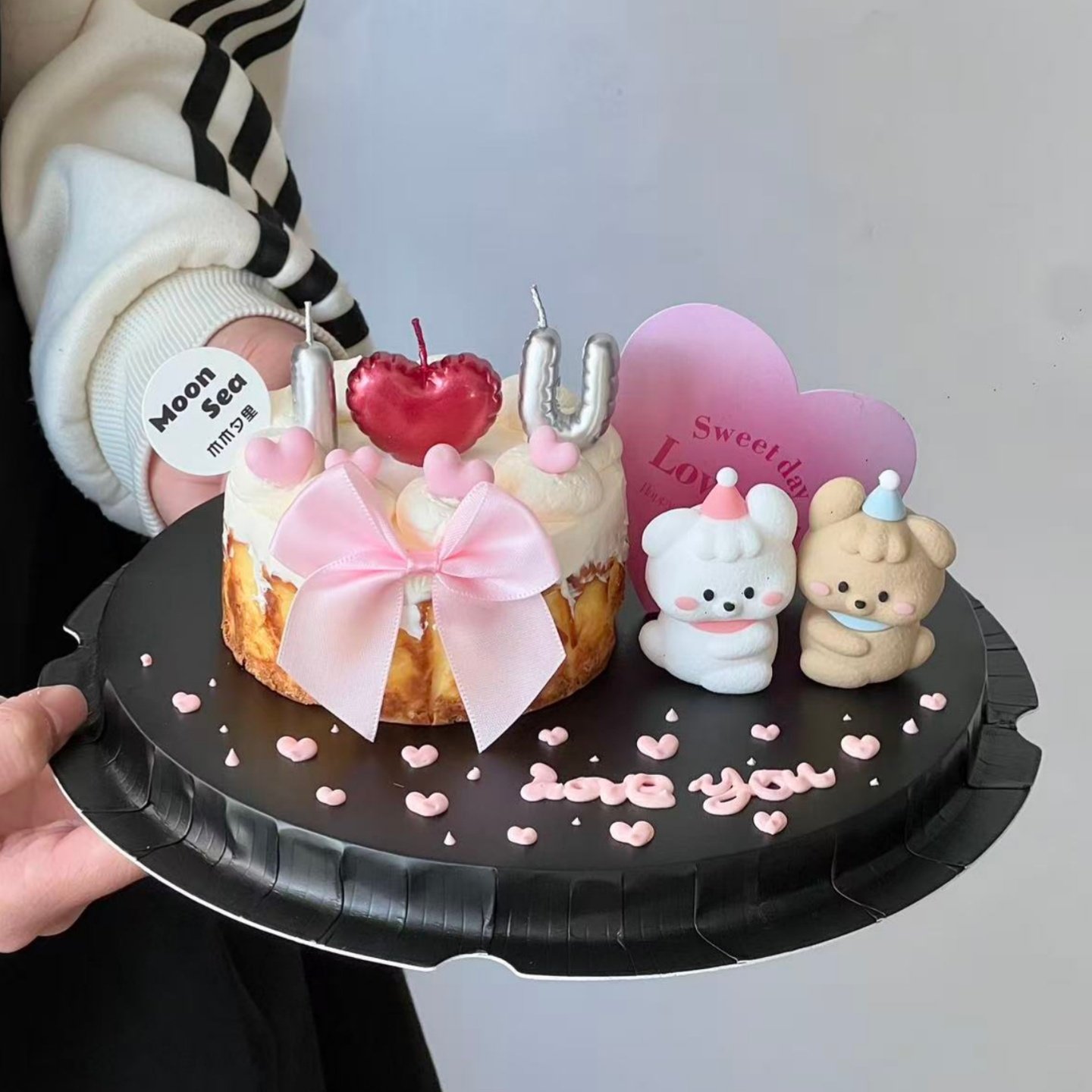 2.14情人节卡通修狗蛋糕装饰摆件爱心蜡烛love卡片情侣表白装扮,节庆用品/礼品,节日装扮用品,淘宝优惠券,粉丝福利购,淘宝优惠卷