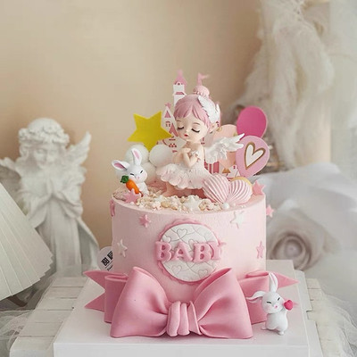 贝拉小公主仙女芭蕾舞蹈蛋糕装饰