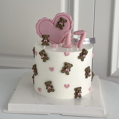 网红小熊模具蛋糕装饰硅胶模具