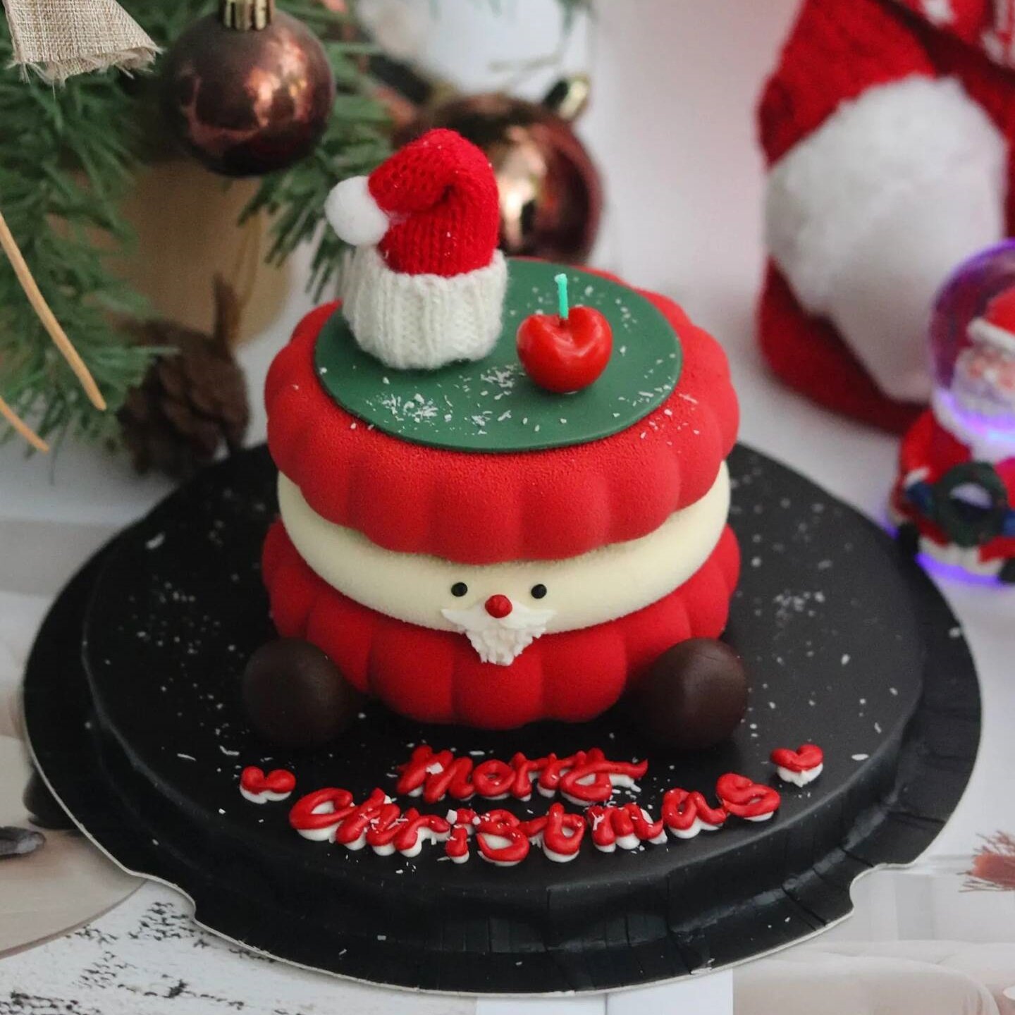 2026圣诞节红帽老人emoji蛋糕装饰摆件圣诞毛线帽圣诞帽装扮插件,节庆用品/礼品,节日装扮用品,淘宝优惠券,粉丝福利购,淘宝优惠卷