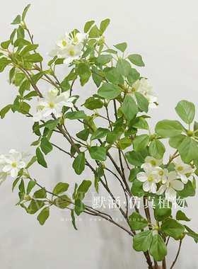 仿真花观音莲花客厅摆件小叶