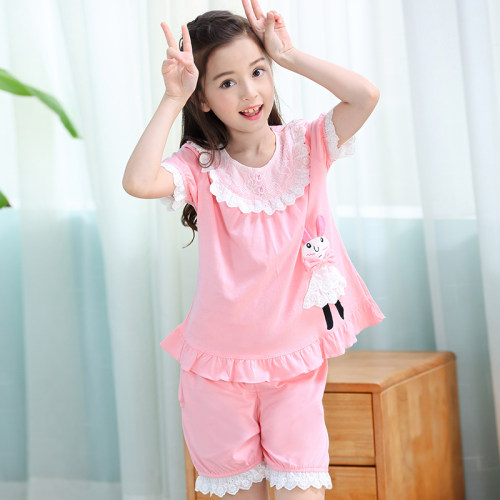 儿童纯棉睡衣公主夏季