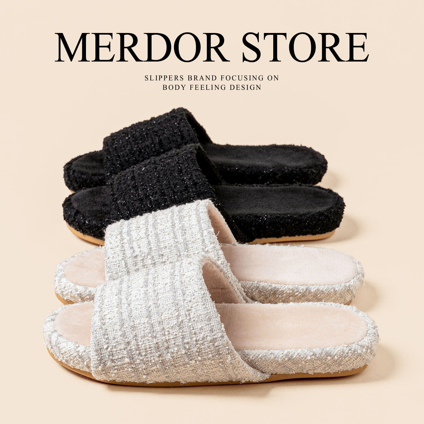 轻奢小香风棉拖鞋女士春秋季薄绒开口款四季家用牛筋底时尚居家鞋,居家布艺,居家棉拖/棉鞋,淘宝优惠券,粉丝福利购,淘宝优惠卷