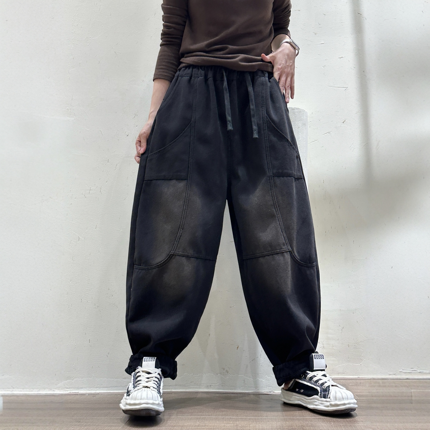 2025冬季新款复古水洗牛仔裤