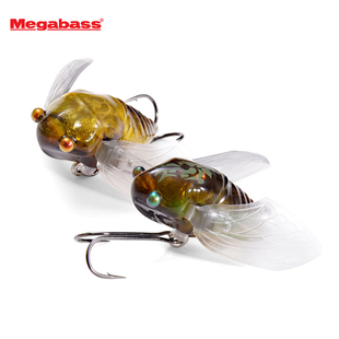 Megabass日本蝉型鱼饵之字狗GH HARUZEMI浮水面硬饵鲈鱼路亚假饵