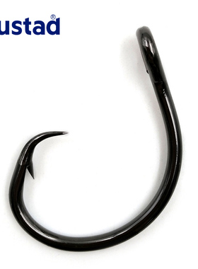 Mustad慕斯达39950NP-BN大恶魔鱼钩黑色强拉力高强度海钓鱼钩渔具