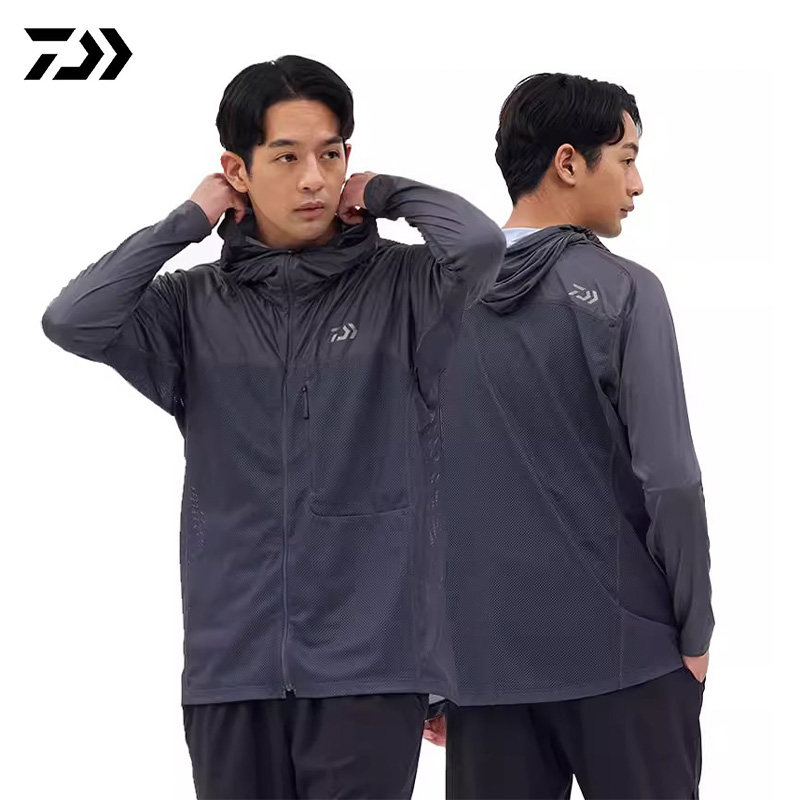 达瓦DAIWA路亚钓鱼服户外防晒衣DE-8526新款速干透气凉感冰丝上衣