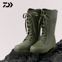 DAIWA达瓦路亚钓鱼鞋靴子高筒FB-3380L-T防水通气胶底户外防滑