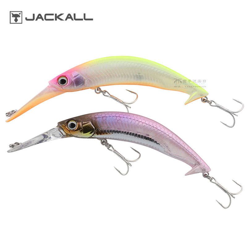 JACKALL浮水米诺濒死鱼2代BASS PINO 70F弯弯鱼4.5克路亚假饵