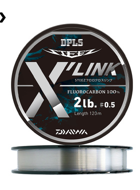 达瓦四弟子矶钓碳素线STEEZ FLUORO X LINK路亚线DAIWA120米鱼线