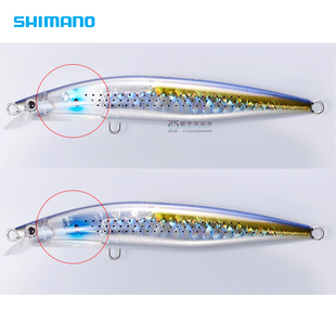 日本进口SHIMANO禧玛诺路亚假饵狂鳞XM 212U沉水米诺翘嘴海鲈鱼饵